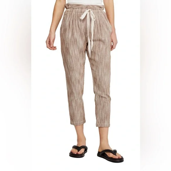Free People Light at Sunrise Crop Pants Size 6 - Picture 2 of 3